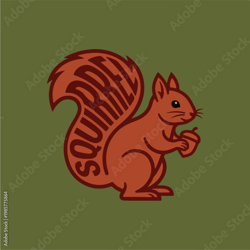 Brown Squirrel Cartoon Character.