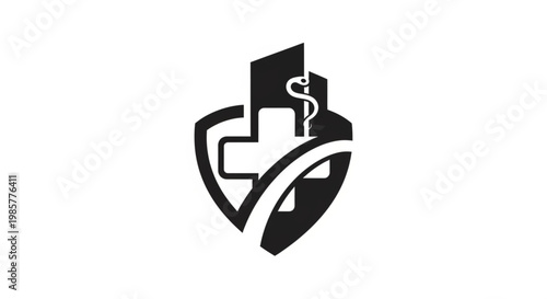 Vector ilustration of hospital logo