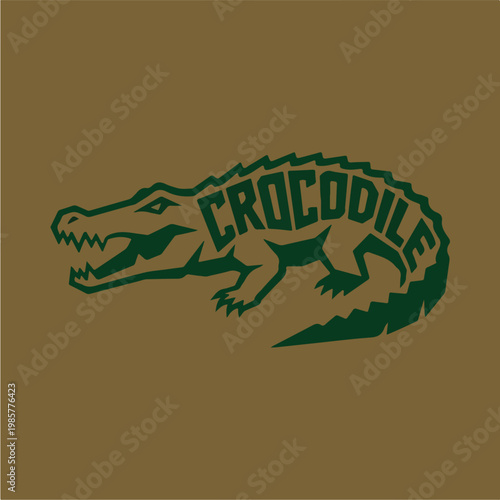 Crocodile Logo Design Animal.