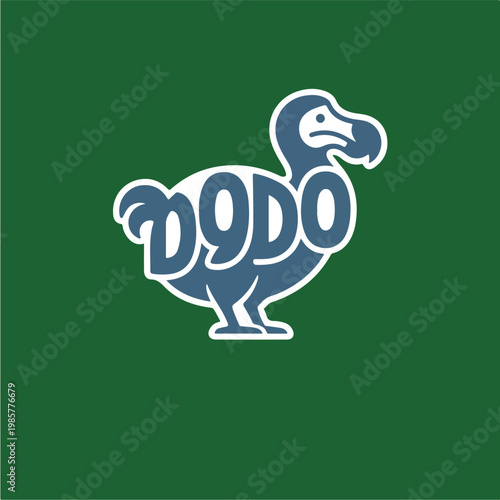 Dodo Bird Logo Illustration.