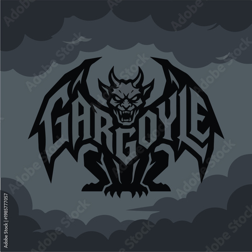 Gargoyle creature stone monster.