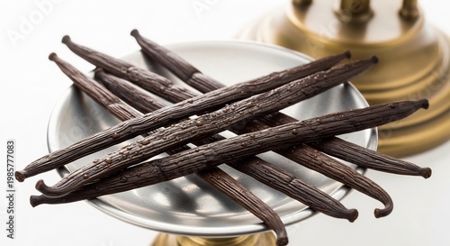 Dried Vanilla Beans on a Small Scale.