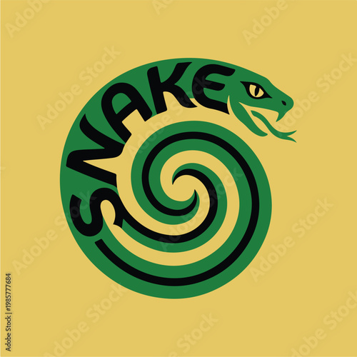 Green Snake Logo Design.