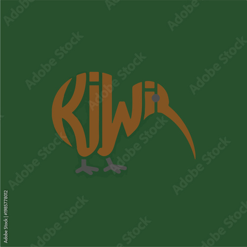 Kiwi Bird Logo Design.