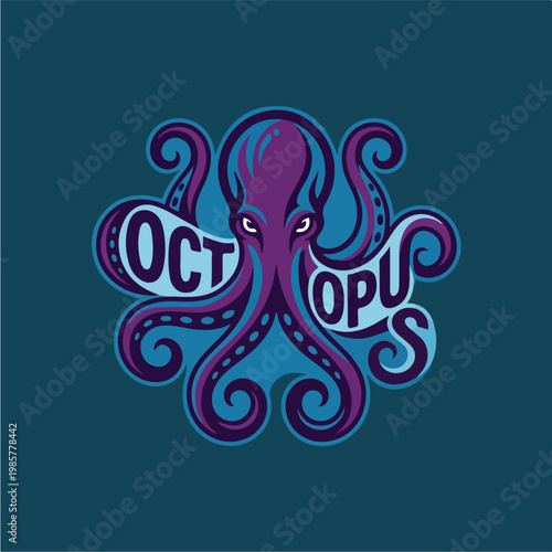 Octopus Tentacles Purple Creature.
