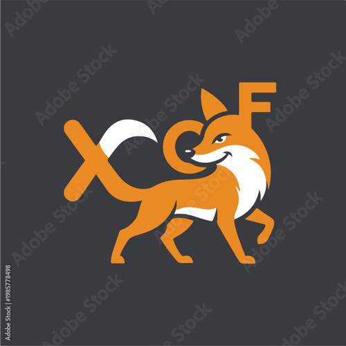 Orange Fox Logo Design 1.