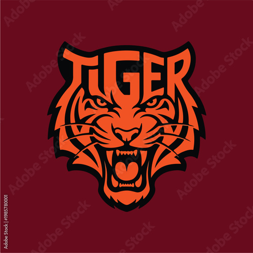Tiger Logo Illustration Design.