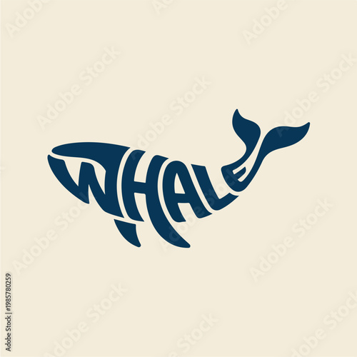 Whale Logo Design Illustration 1.
