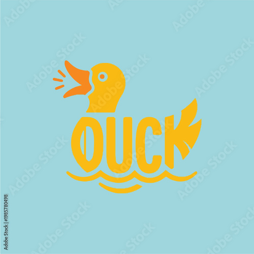 Yellow Duck Logo Design.