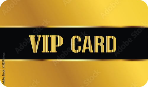 VIP Card Gold Luxury Premium Membership Exclusive Access Vector Design
