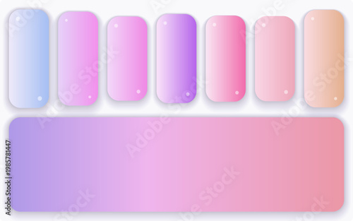 Soft Pastel Gradient Color Palette: Dreamy Pink, Purple & Blue Hues for Modern Design, Beauty & Ethereal Backgrounds
