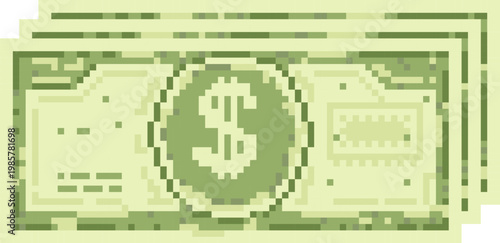Money Stack Pixel Art