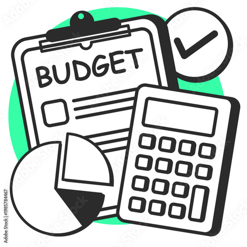 budget calculator illustration