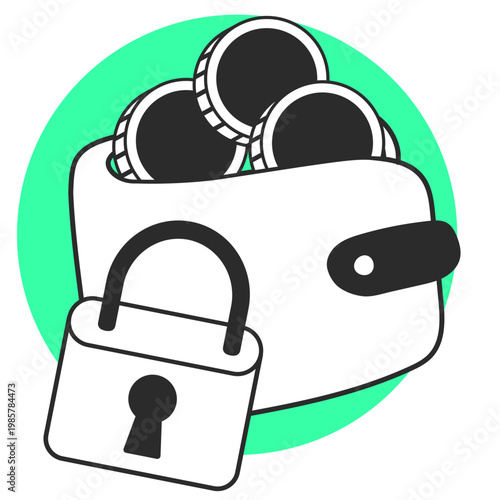 budget lock illustration