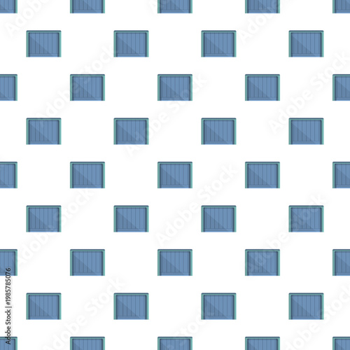 Automatic gate pattern repeating over a white background in a seamless digital design