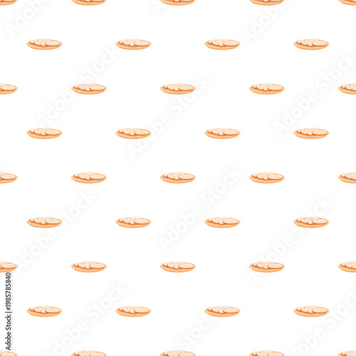 Grilled beef patties repeating as a food background texture