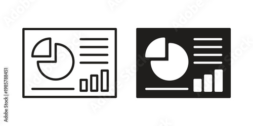 Dashboard icon design, logo, app, template set. Black icons