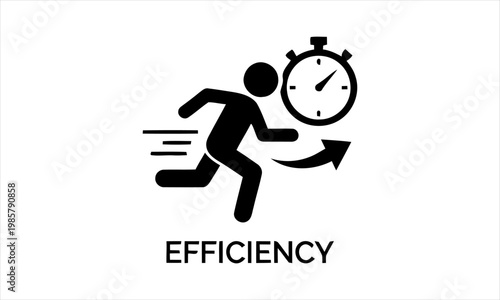 Achieve maximum productivity with the symbol of efficiency and speed