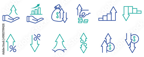 Revenue Expansion and Financial Performance Icon Collection