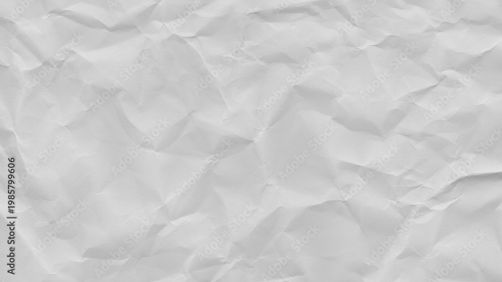 Naklejka premium Minimalist white crumpled paper texture background for design and craft projects