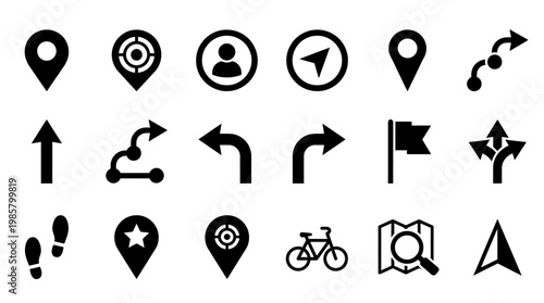 Navigation icons on white background.