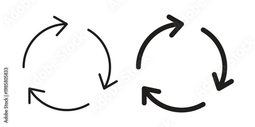 Reuse icon design, logo, app, template set. Black icons