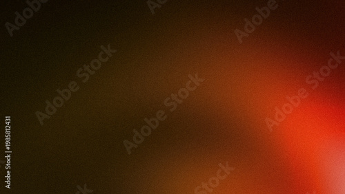 Dark luxury 4K abstract background with grainy brown orange and red gradient