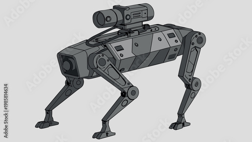 Robotic animal collection featuring mechanical dog, cat, insect, and bird, concept of artificial intelligence and futuristic technology.