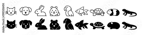 Cute Pet Icons Collection