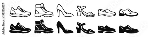 Footwear Icons Collection