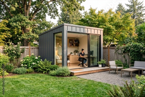 Modern Prefab Accessory Dwelling Unit ADU Backyard Office