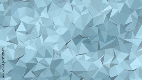 Abstract blue geometric triangle mosaic crystal pattern wallpaper background design template