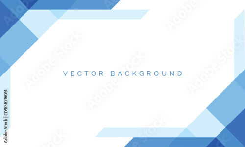 Modern Blue Geometric frame border with empty space Background for Business Presentations, Posters, and Banners template decoration