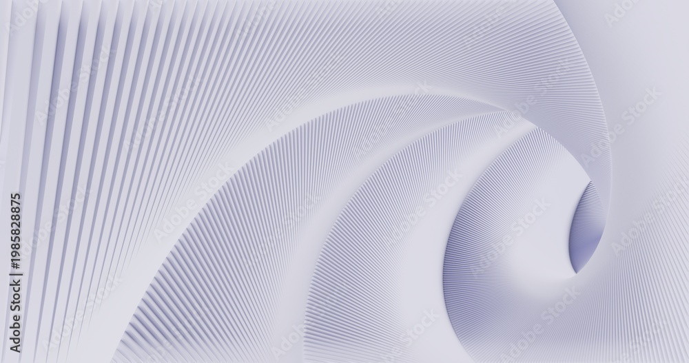 Fototapeta premium Futuristic architecture rotating spiral structure 3d render