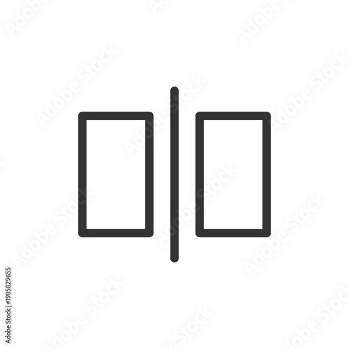 Transition pixel perfect linear ui icon. Video editor instrument. Footage. Add film effect. GUI, UX design. Outline isolated user interface element for app and web. Editable stroke. Arial font used