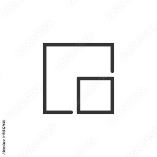 Full screen mode pixel perfect linear ui icon. Media player feature. Digital video playing. GUI, UX design. Outline isolated user interface element for app and web. Editable stroke. Arial font used