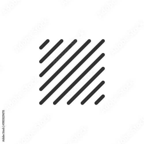 Selected area pixel perfect linear ui icon. Rectangular portion of image. Photo, video editor. GUI, UX design. Outline isolated user interface element for app and web. Editable stroke. Arial font used