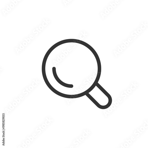 On-site search pixel perfect linear ui icon. Navigation menu. E-commerce website. GUI, UX design. Outline isolated user interface element for app and web. Editable stroke. Arial font used
