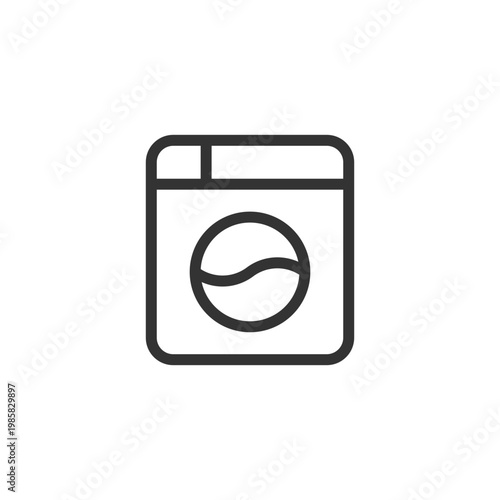 Instant camera pixel perfect linear ui icon. Electronics store. Retro photography. GUI, UX design. Outline isolated user interface element for app and web. Editable stroke. Arial font used