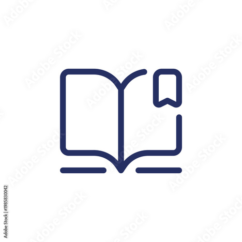 Reading e book pixel perfect linear ui icon. Digital library. Ebook reader. Educational app. GUI, UX design. Outline isolated user interface element for app and web. Editable stroke. Arial font used