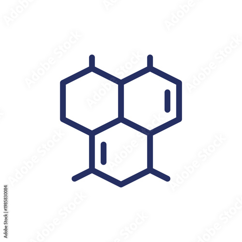 Chemical connections pixel perfect linear ui icon. School chemistry course. Bond together. GUI, UX design. Outline isolated user interface element for app and web. Editable stroke. Arial font used