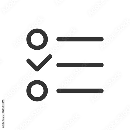 Checklist pixel perfect linear ui icon. To do list online. Digital planner tool. GUI, UX design. Outline isolated user interface element for app and web. Editable stroke. Poppins font used