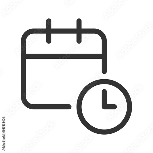 Calendar online pixel perfect linear ui icon. Schedule events. Business and personal planner. GUI, UX design. Outline isolated user interface element for app and web. Editable stroke. Arial font used