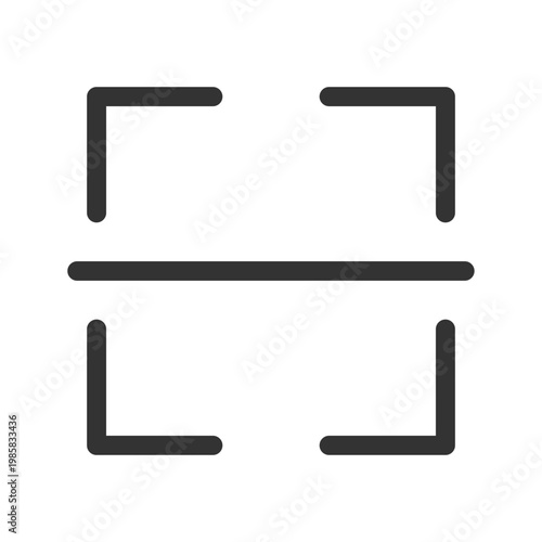 Image translation pixel perfect linear ui icon. Innovative technology. Text recognition. GUI, UX design. Outline isolated user interface element for app and web. Editable stroke. Arial font used
