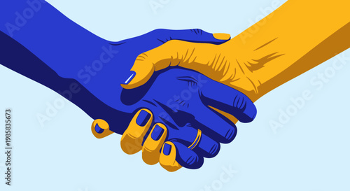 Diverse hands in a handshake symbolizing unity and cooperation across cultures and communities.