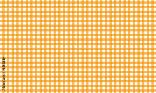 orange and white checkered tablecloth seamless pattern, classic kitchen textile background