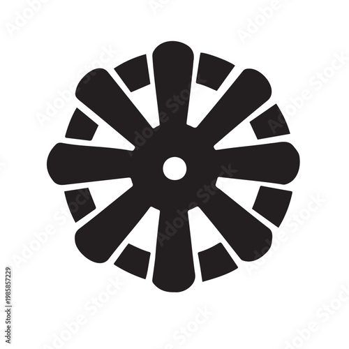 Valve and plug plumbing fittings silhouette vector set