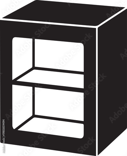 Window Cardboard Box Silhouettes for Bakery Packaging