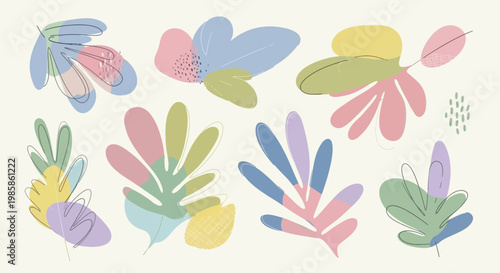 Colorful illustration of butterflies and flowers.