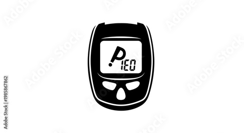 Digital Parking Meter Display Screen.